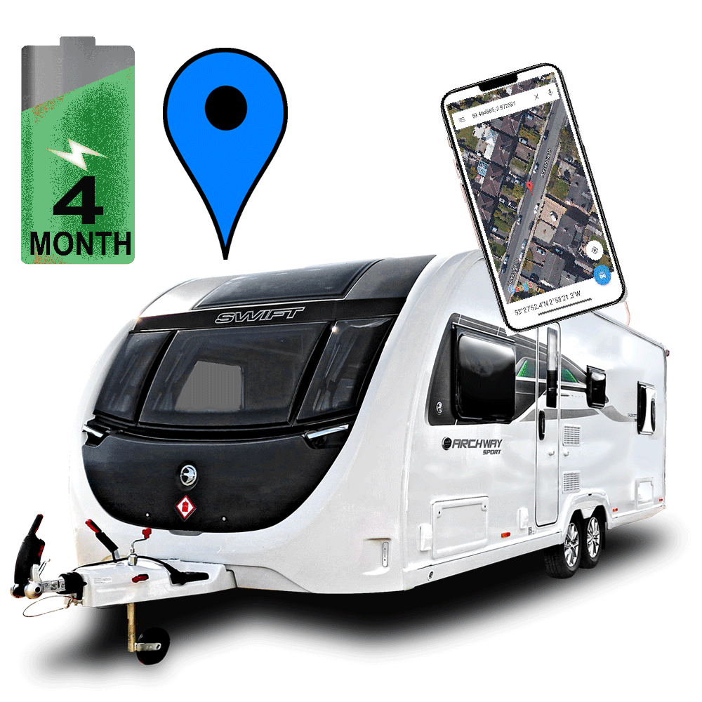Subscription Free Self Contained Caravan Tracker Up To 4 Month Battery Life